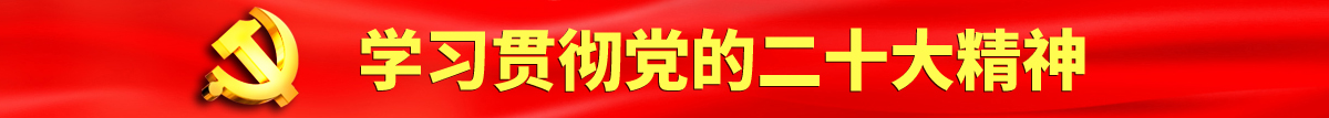 大骚鸡巴认真学习贯彻落实党的二十大会议精神